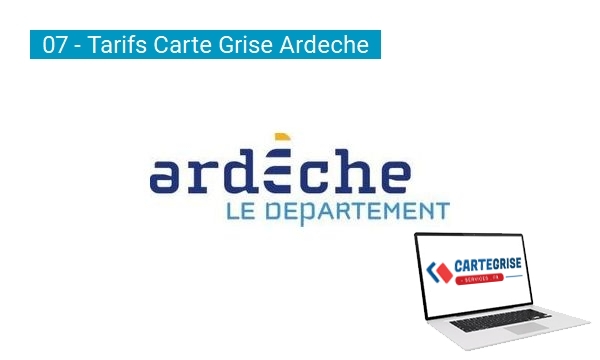 Tarifs des cartes grises