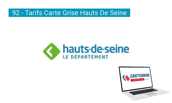 Tarifs des cartes grises
