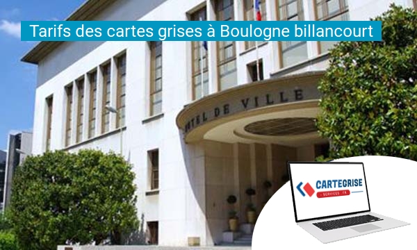 Tarifs des cartes grises