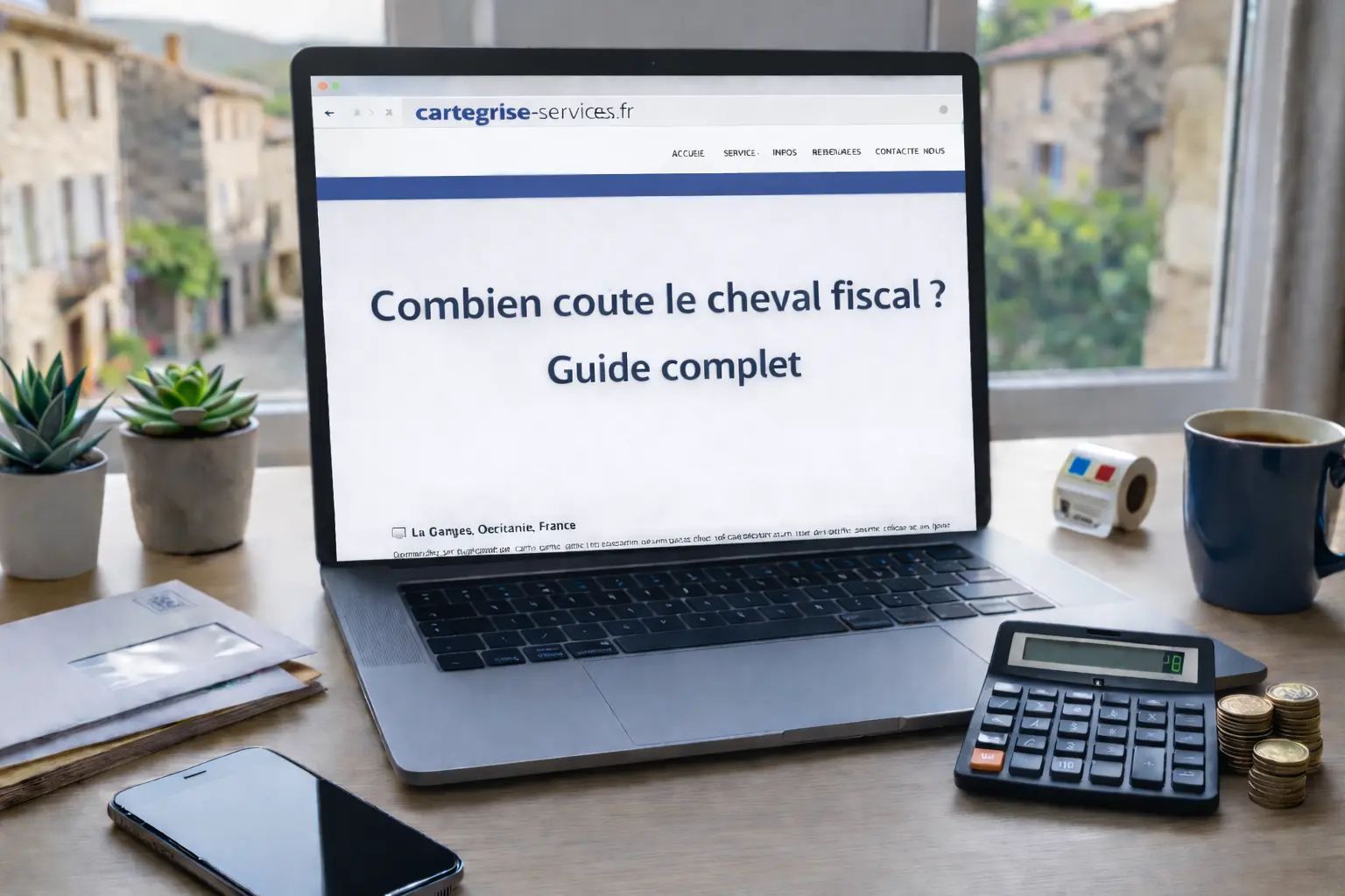 Infographie montrant les tarifs unitaires du cheval fiscal en France pour 2026, allant de 30 € à 68,95 € selon les régions.