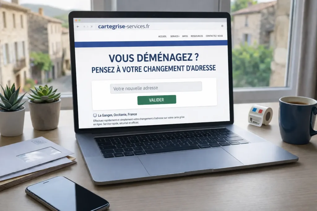 Procédure illustrée pour changer l'adresse de sa carte grise après un déménagement